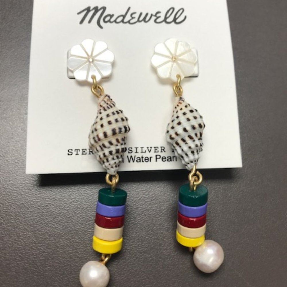 MADEWELL Beachside Freshwater Pearl Drop Earrings
